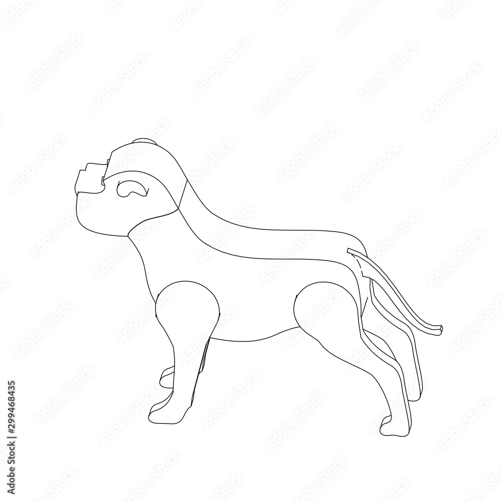 coloring page illustration of a dog coloring page illustration of a dog