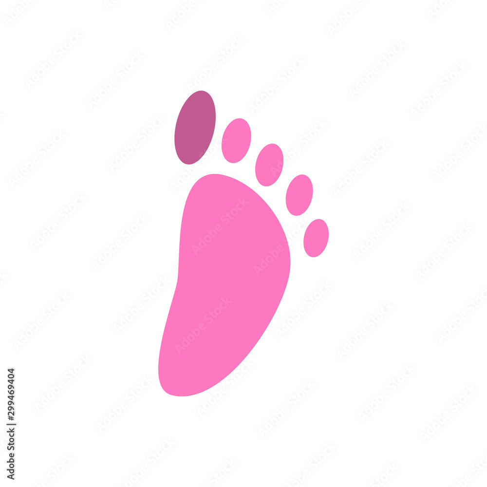 Foot palm icon design template vector illustration Foot palm icon design template vector illustration