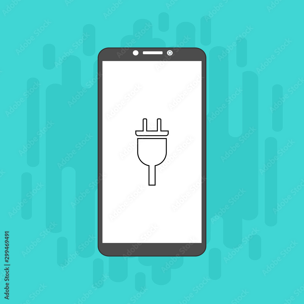 modern plug icon,charging smartphone flat illustration of Power plug vector icon for web modern plug icon,charging smartphone flat illustration of Power plug vector icon for web