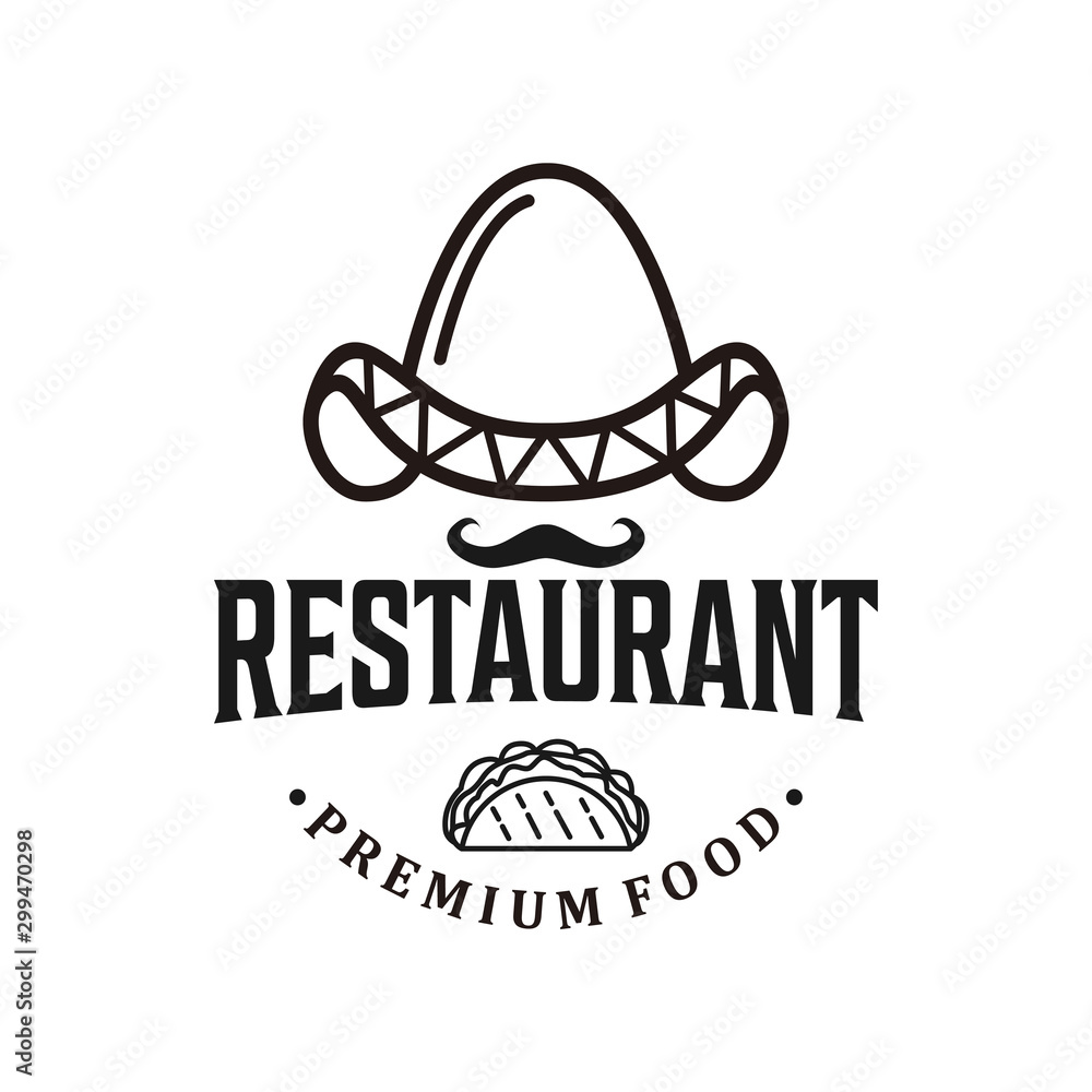 Φωτογραφία Restaurant hotdog logo vintage design, food drink product label bbq barbecue gri