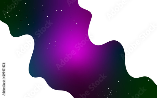 Vector space background . Cute flat style template with Stars in Outer space