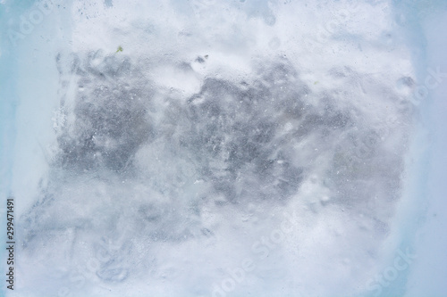 The texture of the ice. The...