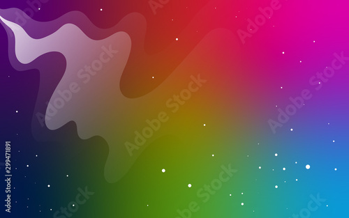 Vector space background . Cute flat style template with Stars in Outer space