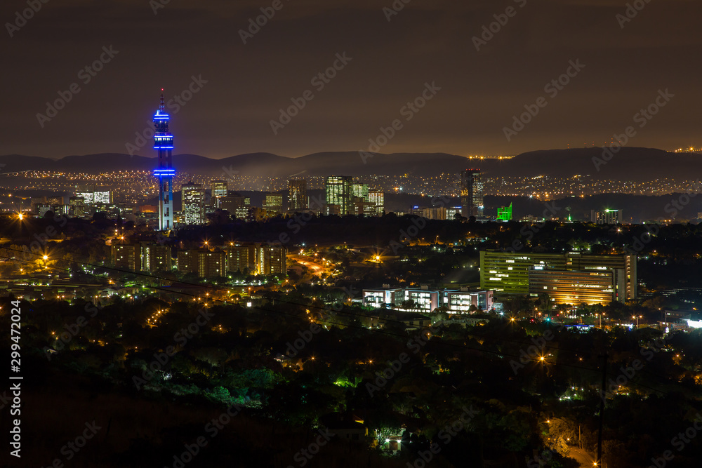 Obraz premium Pretoria, stolica południowoafrykańskiej panoramy.