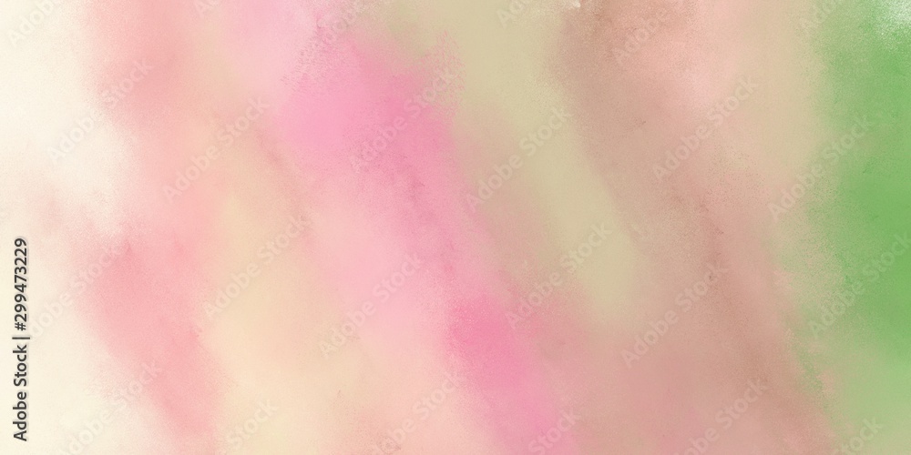 abstract diffuse painting background with baby pink, dark sea green and linen color and space for text. can be used for wallpaper, cover design, poster, advertising