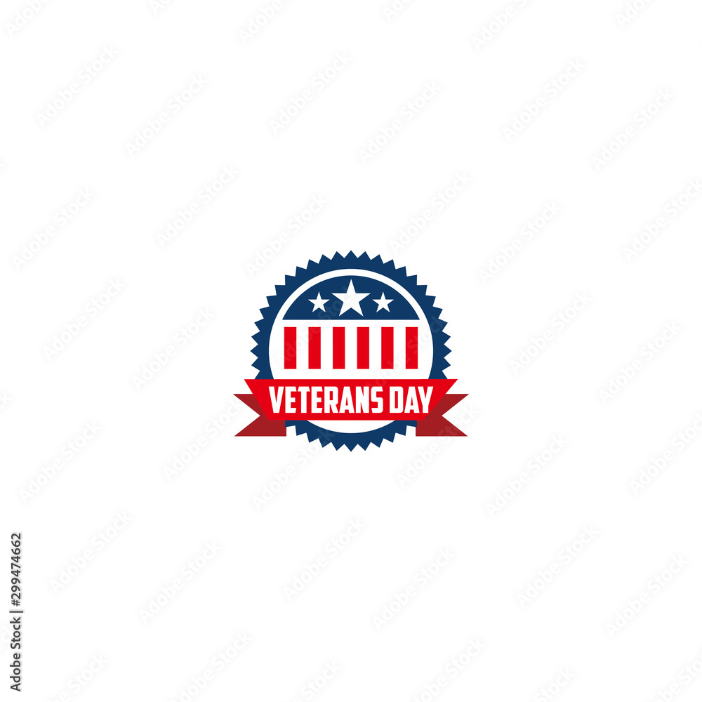 Vector design of Veterans Day template writing Vector design of Veterans Day template writing