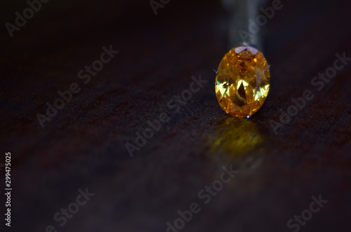 Wallpaper Mural Yellow diamond It is a diamond with beautiful colors, rare and expensive for jewelry making. Torontodigital.ca