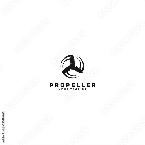 Propeller logo template design idea