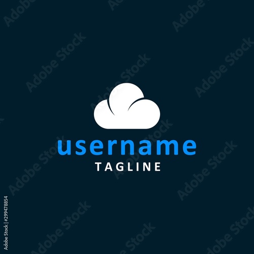 logo, cloud, business, design, template, concept, creative, vector, illustration, icon, internet, computing, data, abstract, symbol, technology, sign, web, simple, network, company, shape, modern, gra
