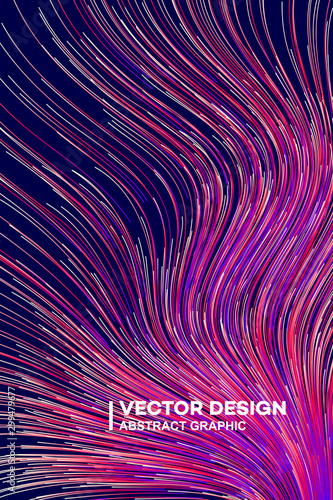 Abstract colorful lines vector background, stylish color background illustration