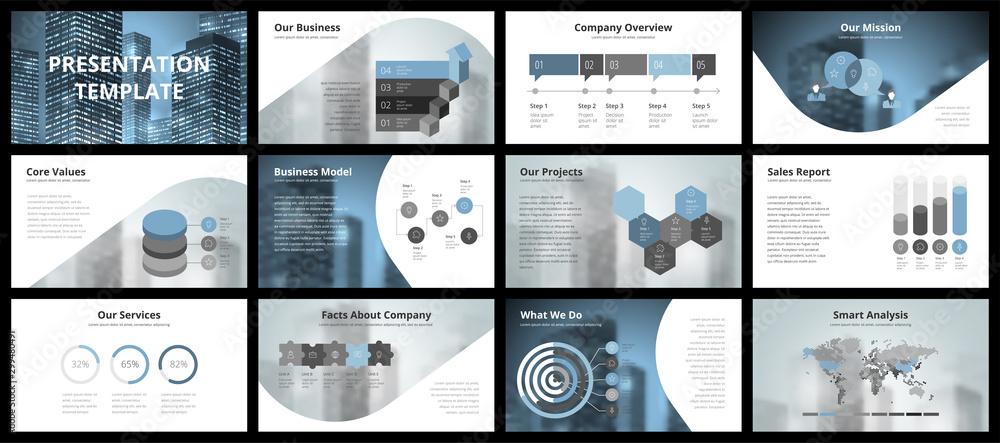 Business presentation templates Stock Vector Adobe Stock Business presentation templates Stock Vector Adobe Stock