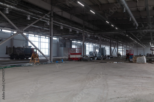 Commercial construction site being developed 