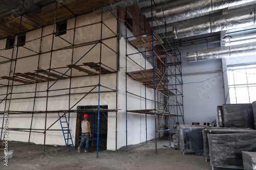 Commercial construction site being developed 