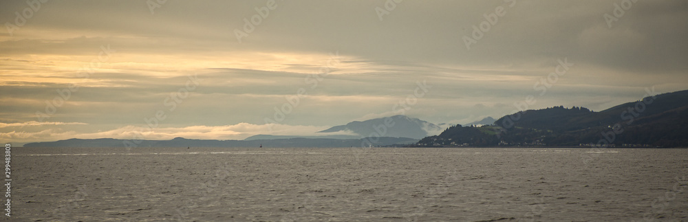 Landscape from the sea