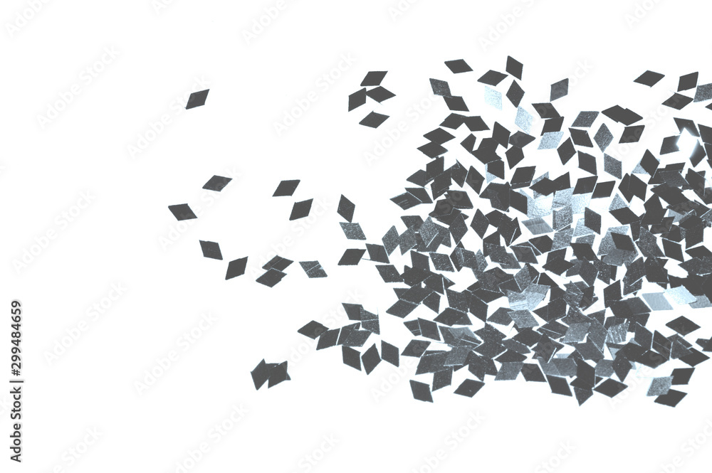 Blurry background with blue glitter sparkle on white Blurry background with blue glitter sparkle on white