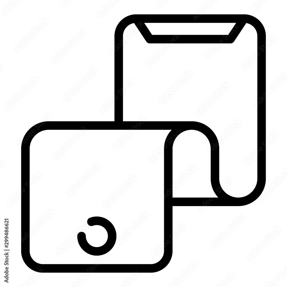 Flexible display icon. Outline flexible display vector icon for web design isolated on white background Flexible display icon. Outline flexible display vector icon for web design isolated on white background