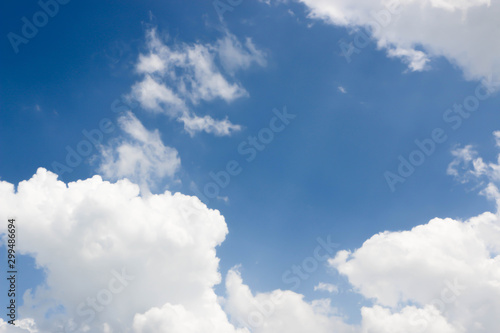 Blue sky and clouds background