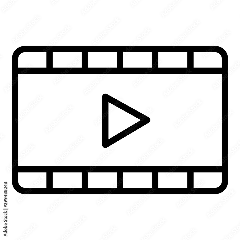Film cinema frame icon. Outline film cinema frame vector icon for web design isolated on white background Film cinema frame icon. Outline film cinema frame vector icon for web design isolated on white background
