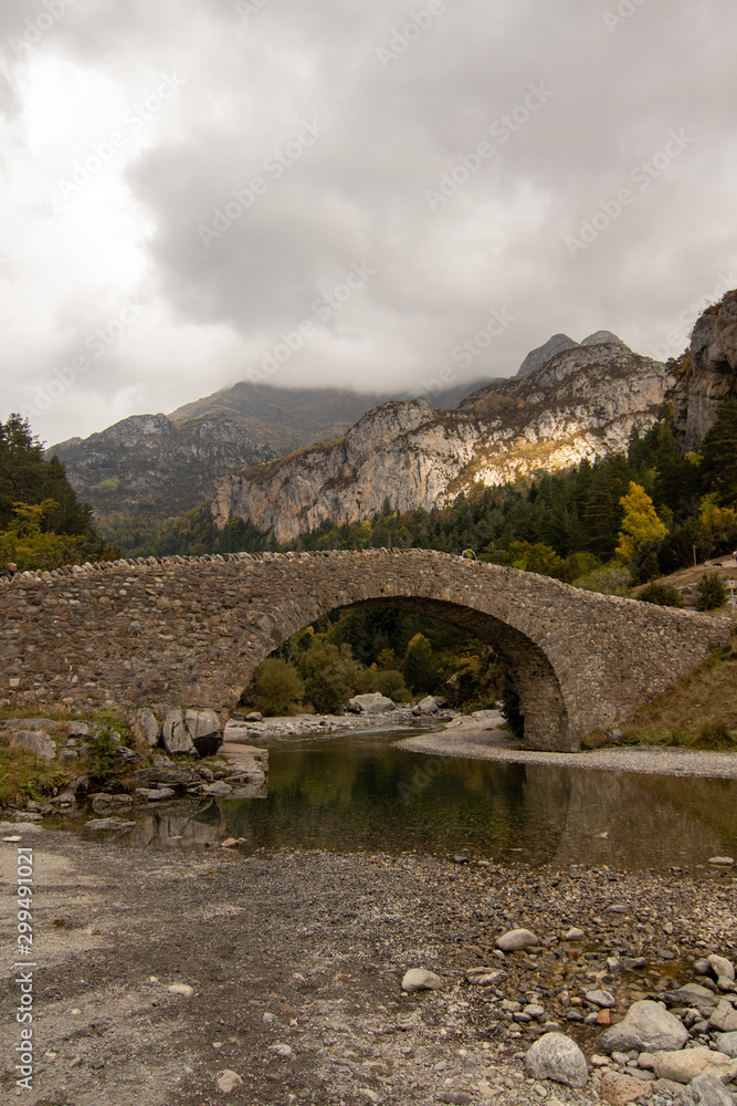 Natural landscape with blue sky in Spain