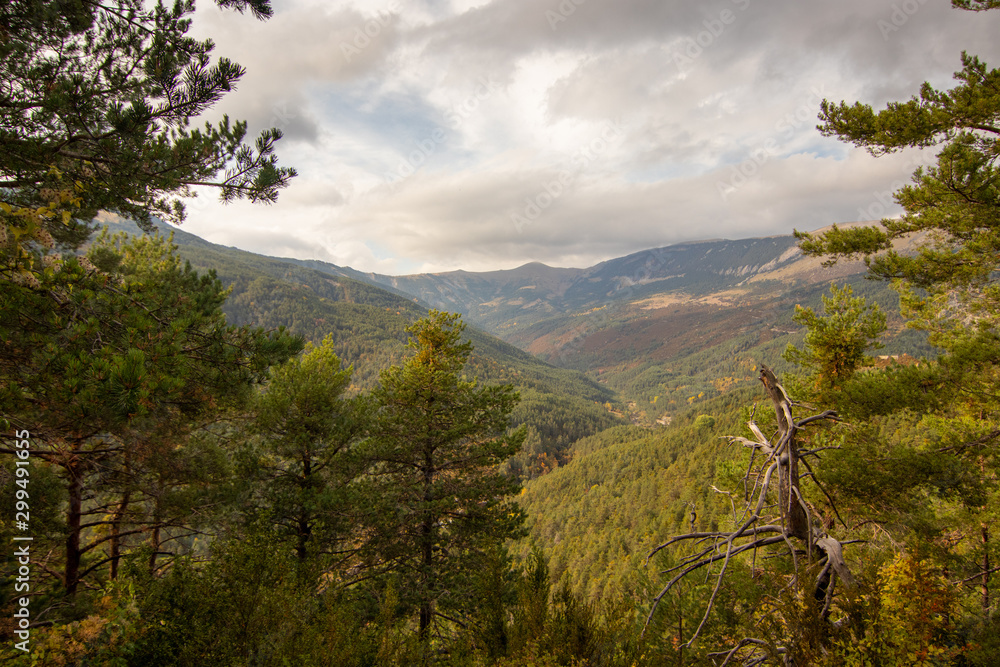 Natural landscape with blue sky in Spain