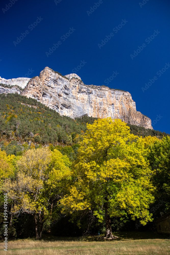 Natural landscape with blue sky in Spain