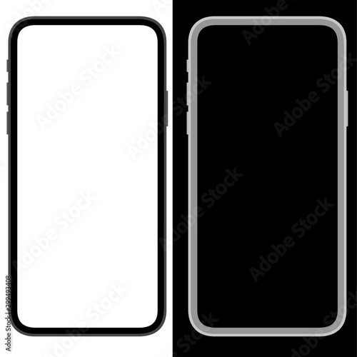 modern phone simple flat design isolated