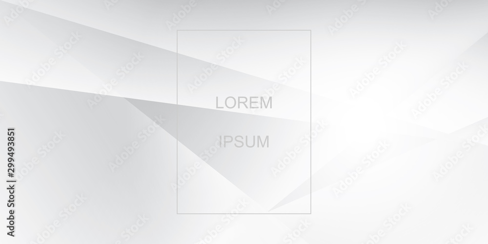 Fototapeta premium Abstract geometric white and gray color background. Vector, illustration.
