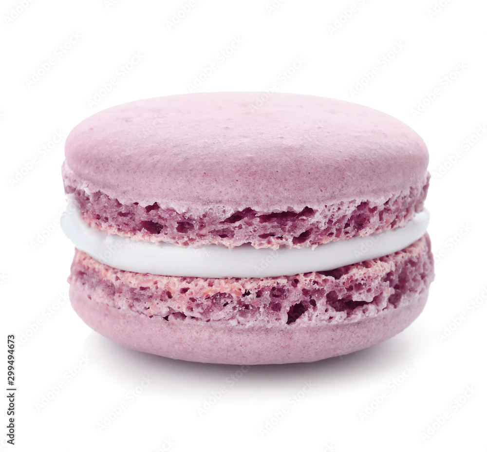 Tasty macaron on white background Tasty macaron on white background