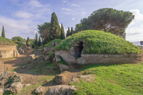 Etruscan necropolis (8th century b.C.) Cerveteri Rome Province, Italy. UNESCO World Heritage
