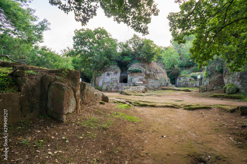 Etruscan necropolis (8th century b.C.) Cerveteri Rome Province, Italy. UNESCO World Heritage