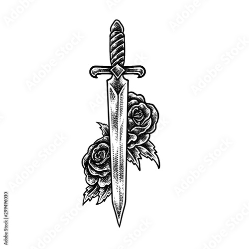 Blade Sword Roses
