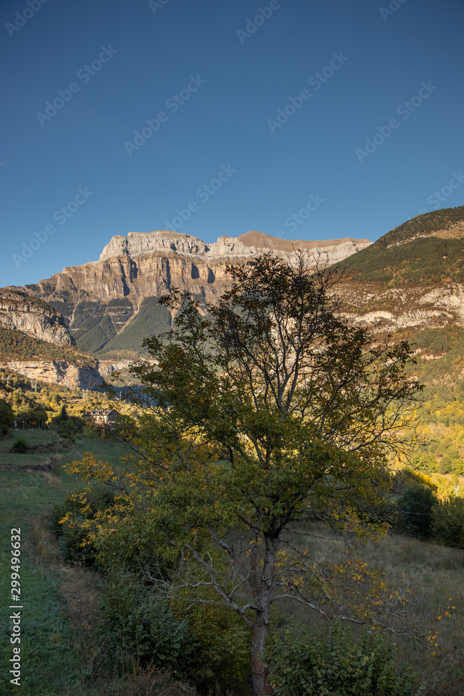 Natural landscape with blue sky in Spain