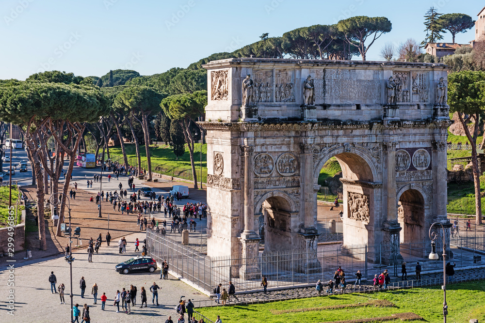 Arch of Constantine. Ancient part of Rome city. Italy.