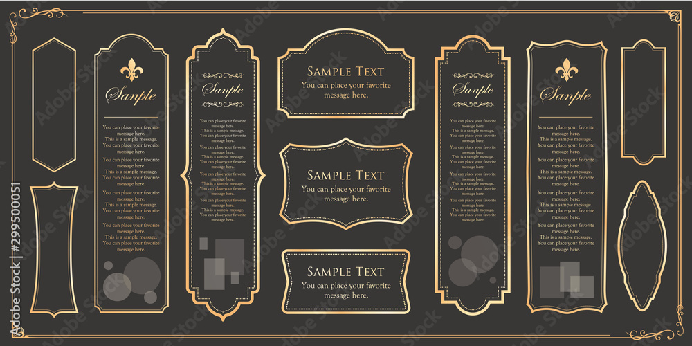 Naklejka premium Drukuj Piękny materiał dekoracyjny z poczuciem jakości. Dekoracja. kartka z życzeniami. Dekoracja premium. Projekt biletu. Antyczne linie w linie. Wysokiej jakości obramowanie pudełka. Szablon projektu.