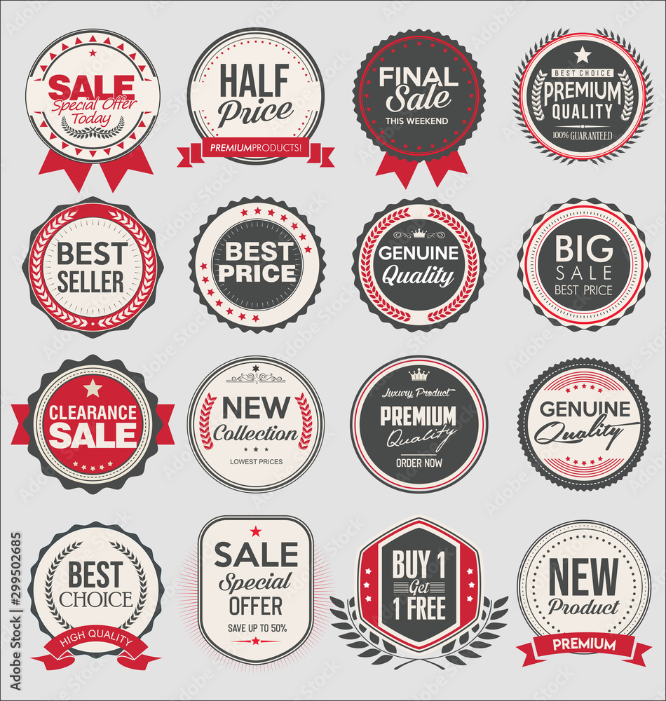 Collection of super sale and price badge and labels Collection of super sale and price badge and labels
