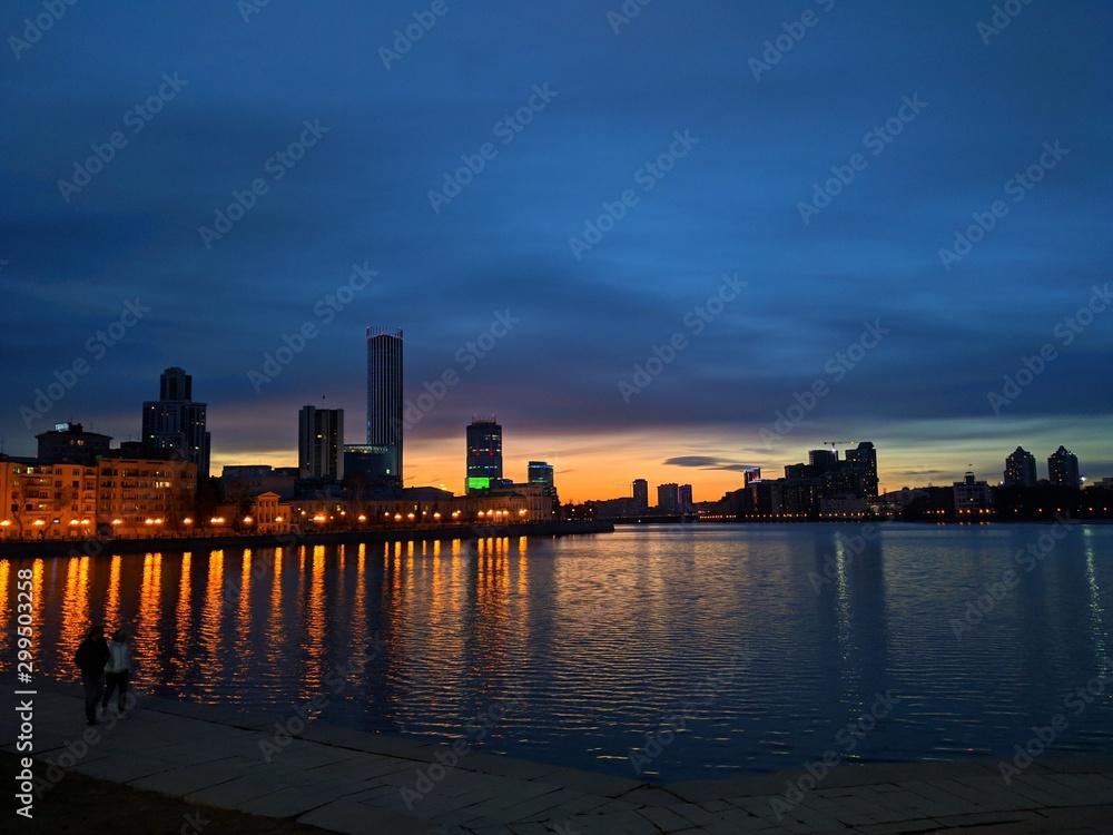 san diego skyline at sunset