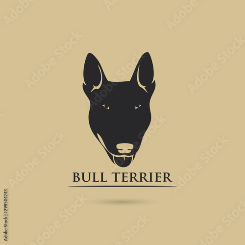 Stampa su tela Bull Terrier dog - vector illustration