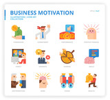 Business Motivation icon set