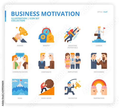 Business Motivation icon set