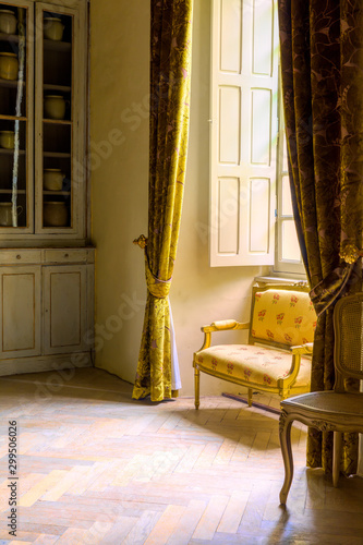 Принти на полотні Sitting room in French Renaissance castle