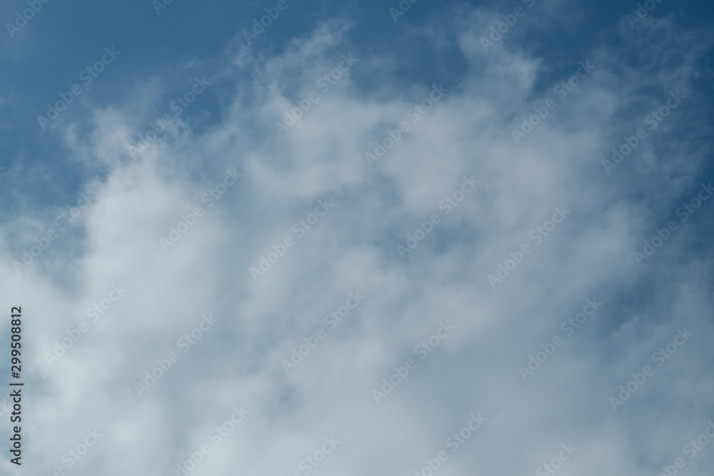 Sky with clouds. Background of blue sky with clouds. Fluffy clouds on a blue sky.