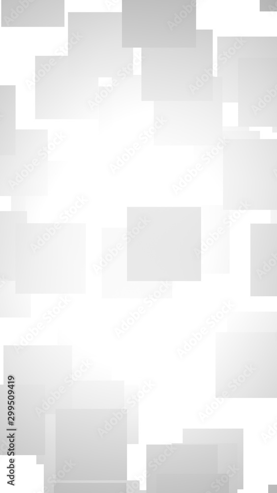 White abstract background. Misty backdrop with grey squares. 3D illustration