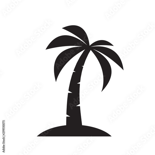 palm tree icon vector design template