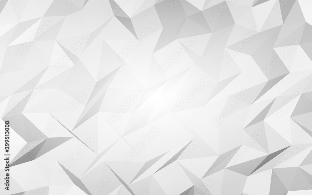 White abstract background. Lowpoly backdrop. Crumpled paper. 3D illustration White abstract background. Lowpoly backdrop. Crumpled paper. 3D illustration