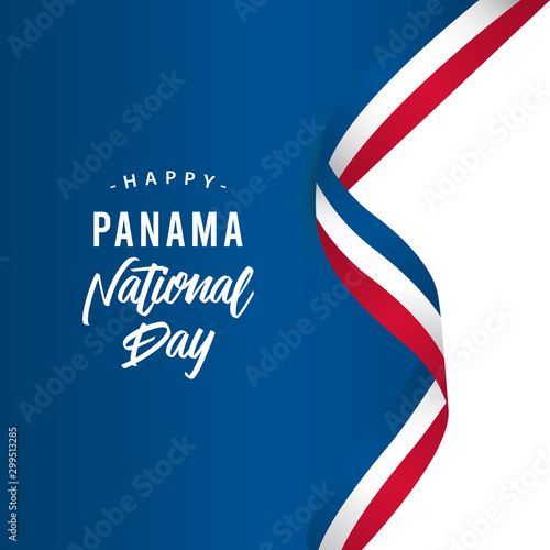 Happy Panama National Day Vector Template Design Illustration