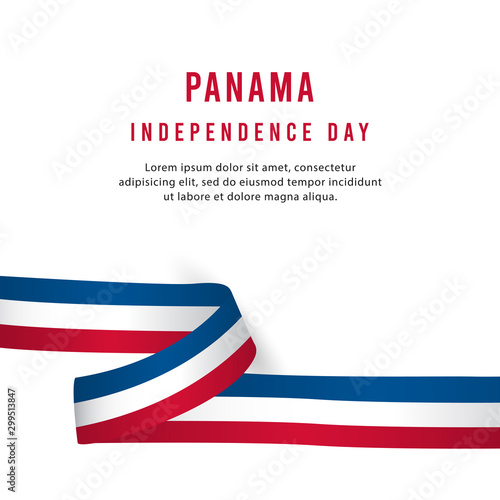 Happy Panama Independence Day Vector Template Design Illustration