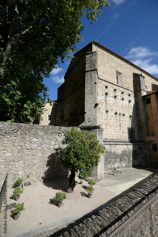 Cuacos de Yuste, Extremadura, Spain. Carlos V stone monastery