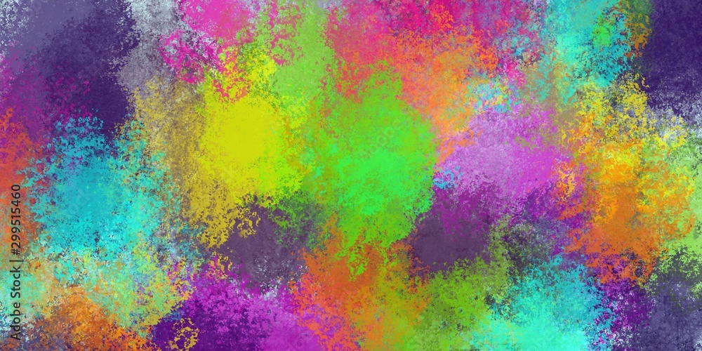 Colorful abstract background. Smears of multi-colored paints.