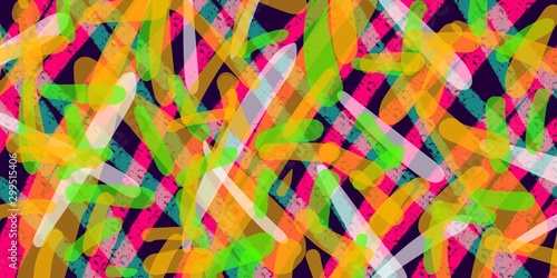 Colorful abstract background. Smears of multi-colored paints.