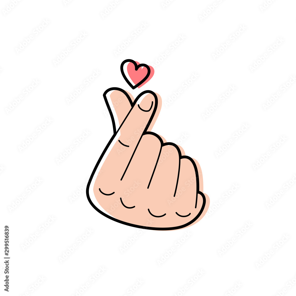 'Hand gesture I love you, i love you sign.' Round fridge magnet |  Spreadshirt